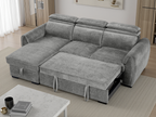 Montrose Sofa Bed Universal Corner Dark Grey