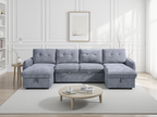 Moscow Sofa Bed U Shape Corner Grey