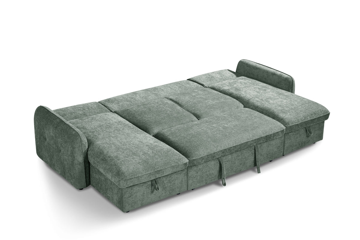 Moscow Sofa Bed U Shape Corner Green