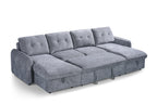 Moscow Sofa Bed U Shape Corner Grey