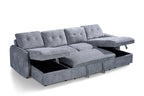 Moscow Sofa Bed U Shape Corner Grey