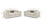 Naples Sofa 3+2 Set Beige