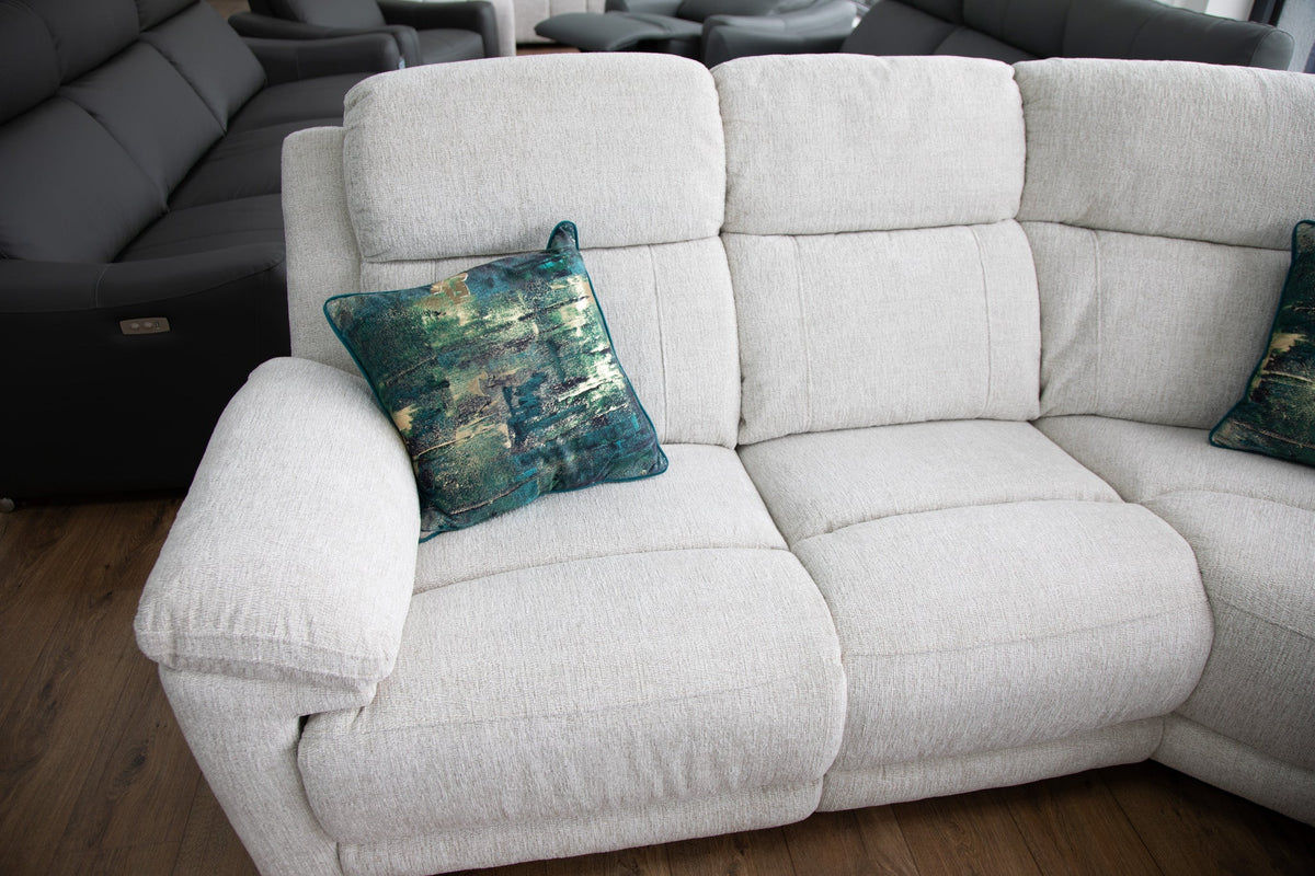 Owen Electric Recliner Sofa Large Corner Beige