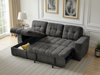 Palermo Universal Corner Sofa Bed Grey