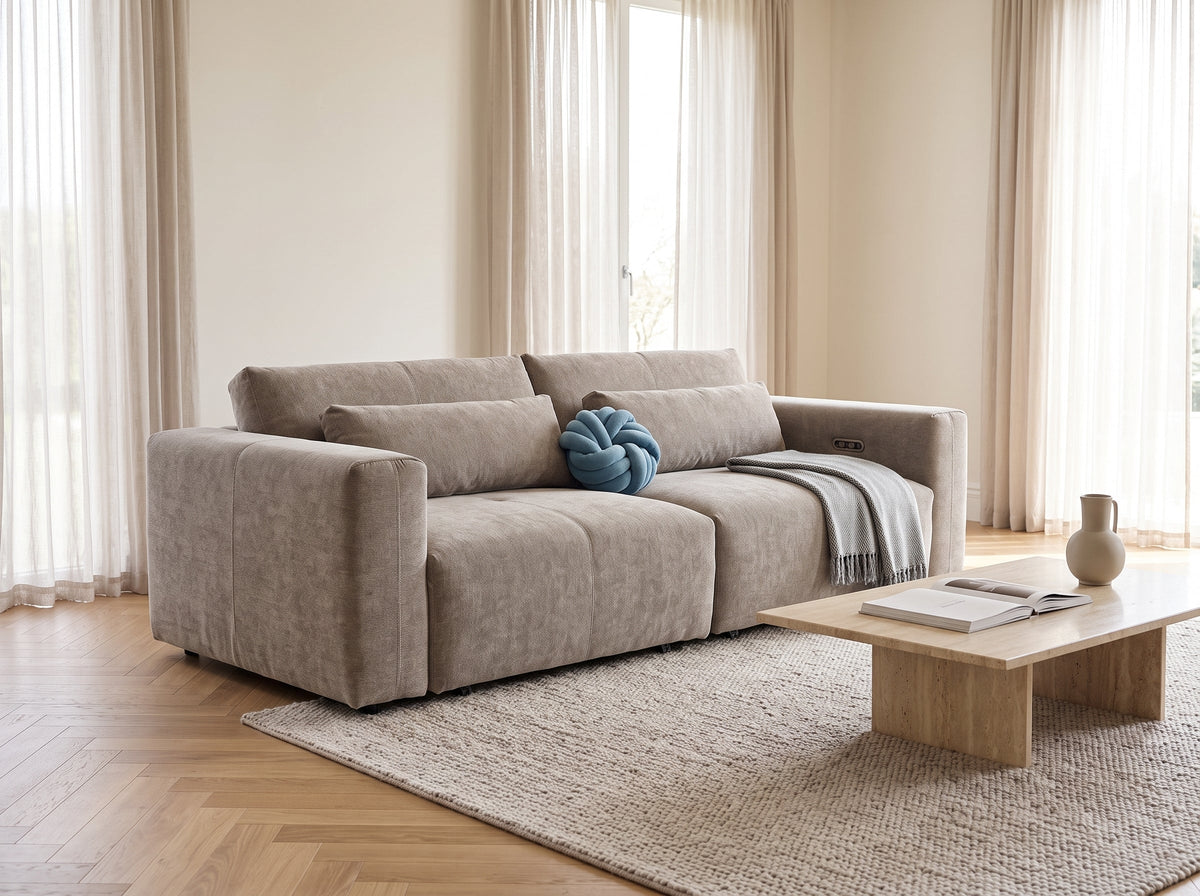 Prescott Electric Sofa Bed Beige