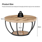 31.7-inch round coffee table