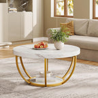 31.7-inch round coffee table