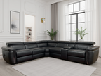 Somerville Electric Recliner Sofa Large Corner Black