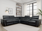 Somerville Electric Recliner Sofa Large Corner Black