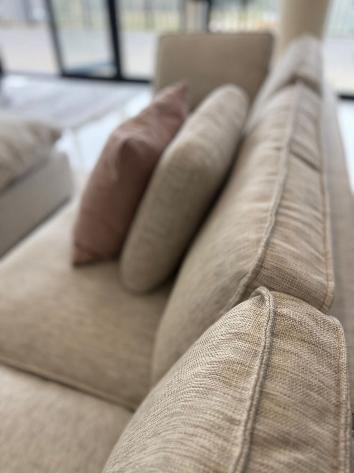 Santorini Sofa Large Corner with Footstool Grey