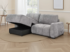 Portland Universal Corner Sofa Bed Grey