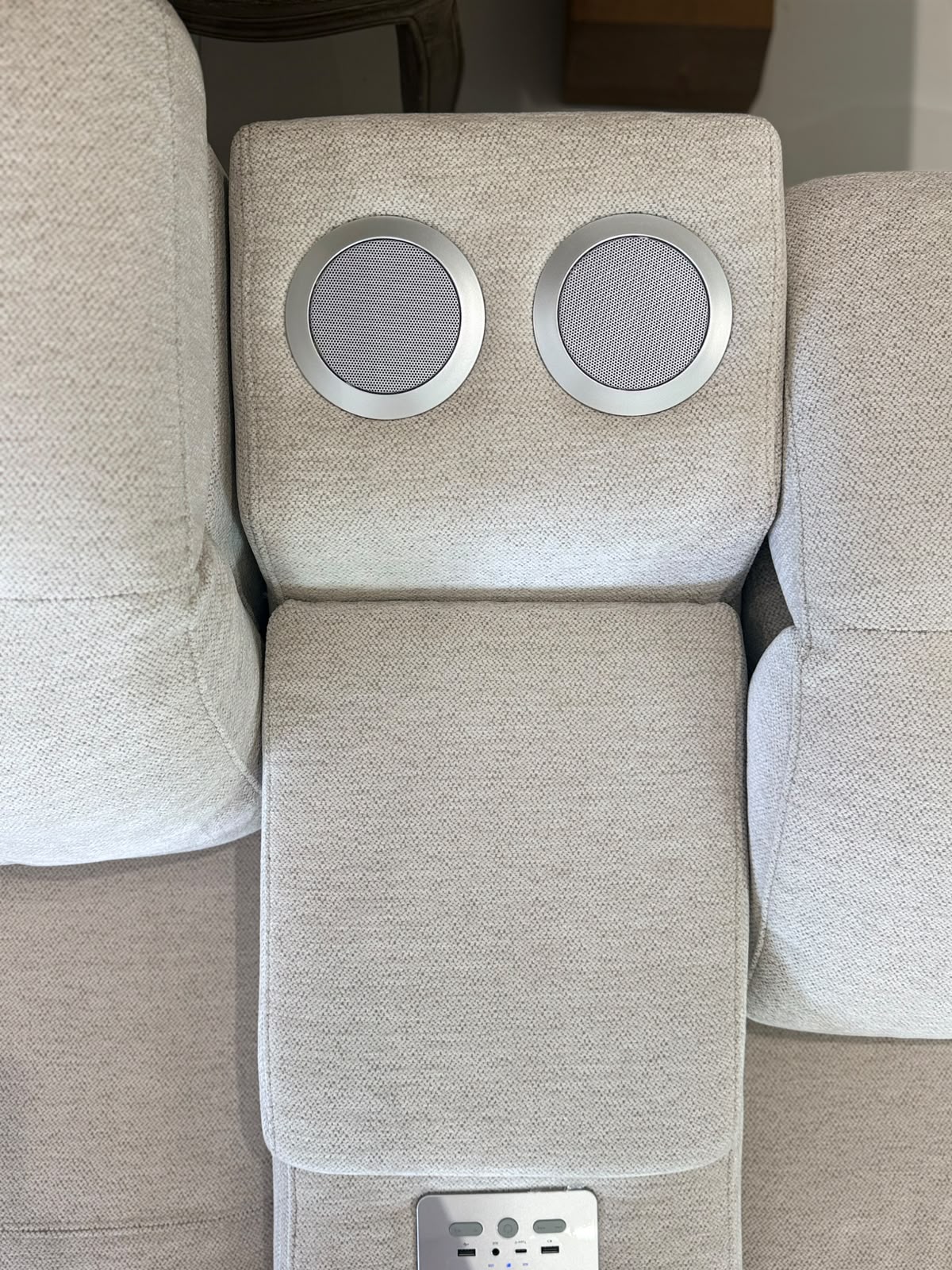 Ohio Electric Recliner Sofa Large Corner Beige
