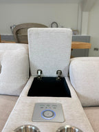 Ohio Electric Recliner Sofa Large Corner Beige