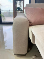 Ohio Electric Recliner Sofa Large Corner Beige