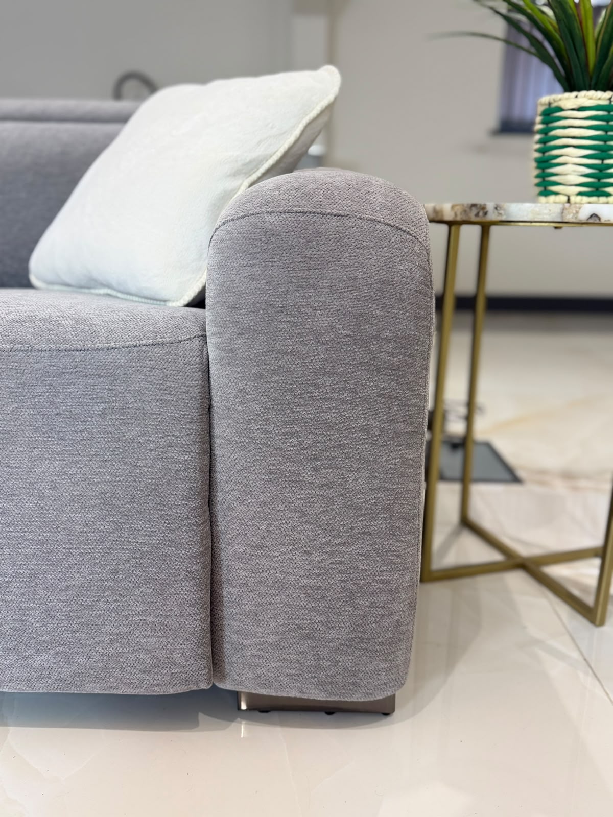 Ohio Electric Recliner Sofa Large Corner Grey