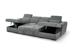 Alaya Sofa Bed U Shape Corner Grey
