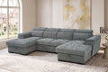 Alaya Sofa Bed U Shape Corner Grey