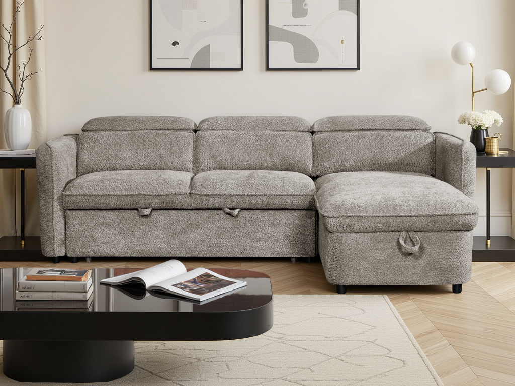 Capri Sofa Bed Universal Corner Grey