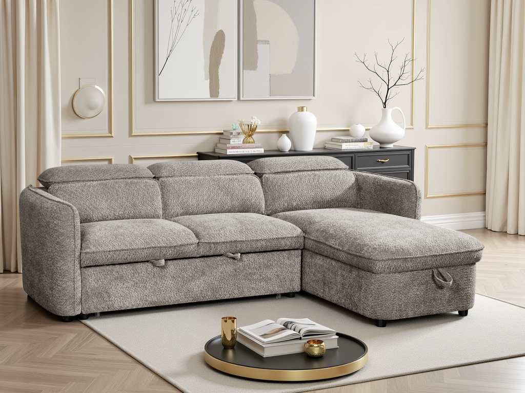 Capri Sofa Bed Universal Corner Grey