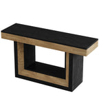 63-Inch Narrow Console Table with 2-Tier Storage, Farmhouse Sofa Table for Entryway