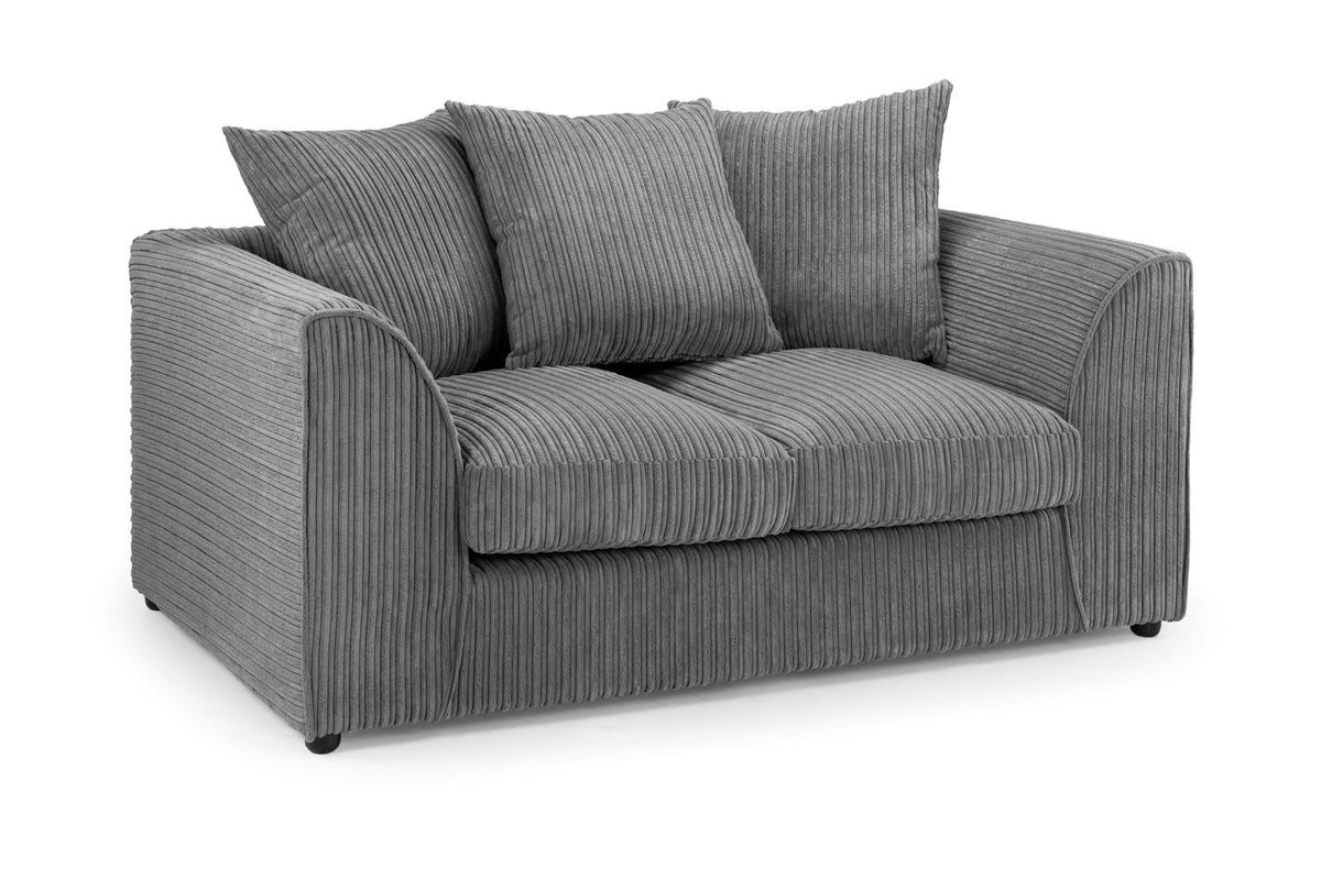 Harley Jumbo Sofa 2 Seater Grey