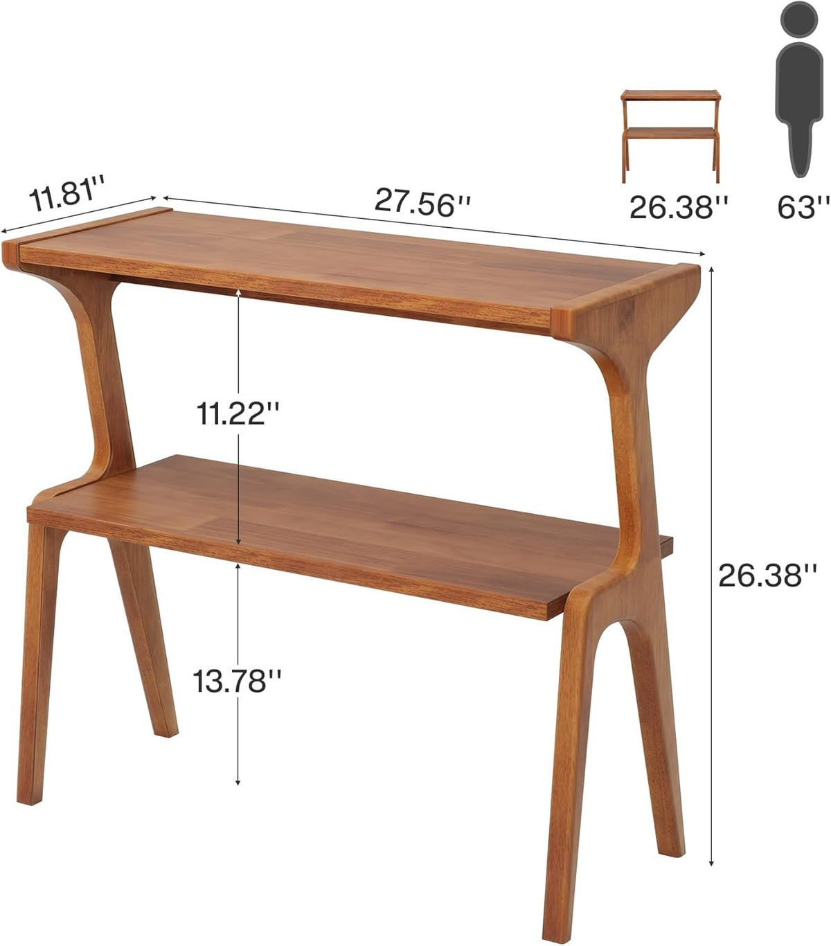 2-Tier end table detail