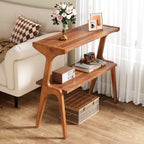 2-Tier end table, walnut finish