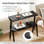 2-Tier end table, black finish