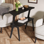 2-Tier end table, black finish