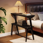 2-Tier end table, black finish