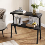 2-Tier end table, black finish