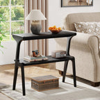 2-Tier end table, black finish