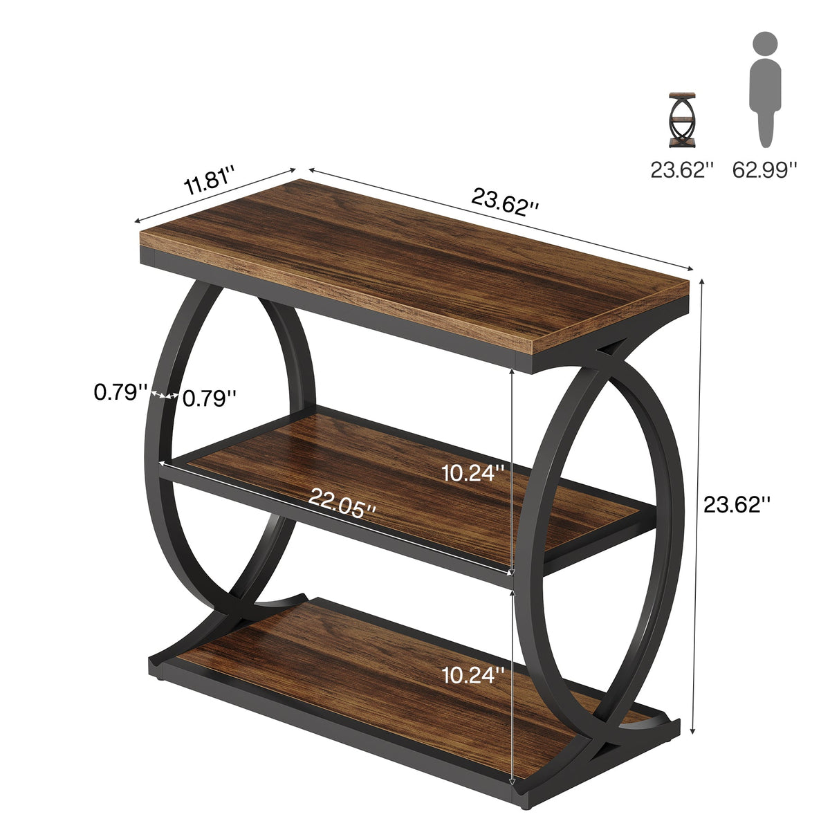 #Colour_Rustic Brown & Black