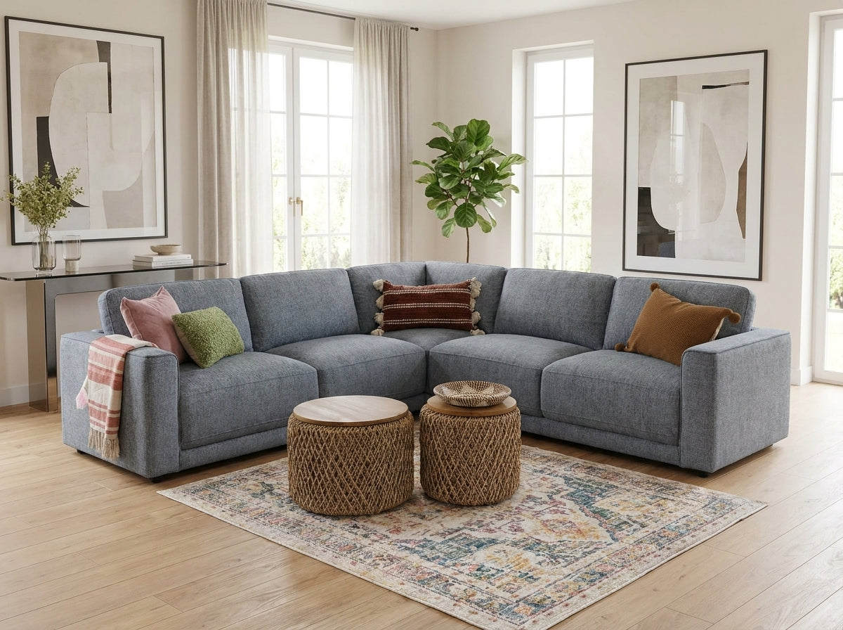Marlow Sofa Large Corner Grey