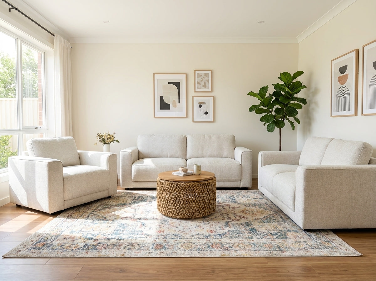 Marlow Sofa 3+2+1 Set Beige