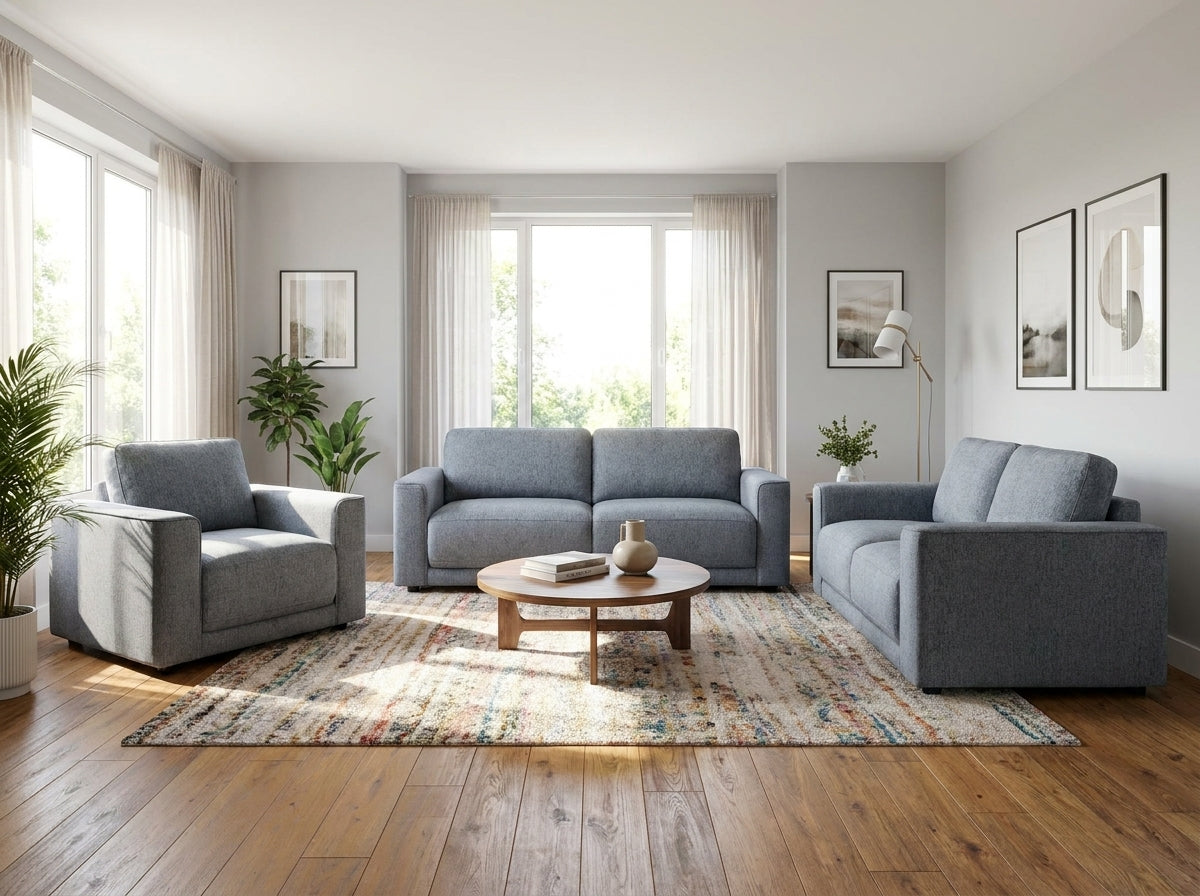 Marlow Sofa 3+2+1 Set Grey
