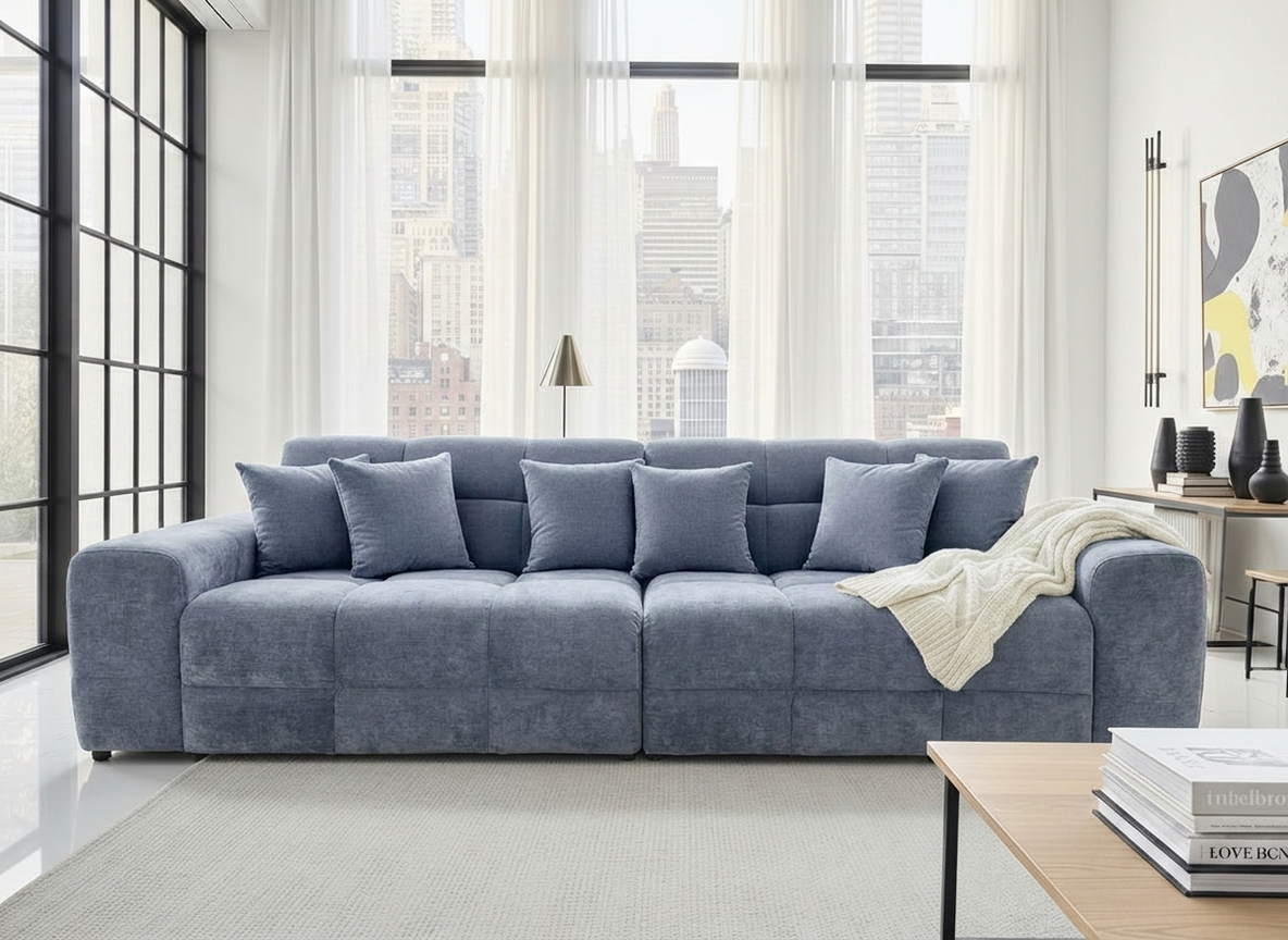 Jacob Sofa 4 Seater Grey