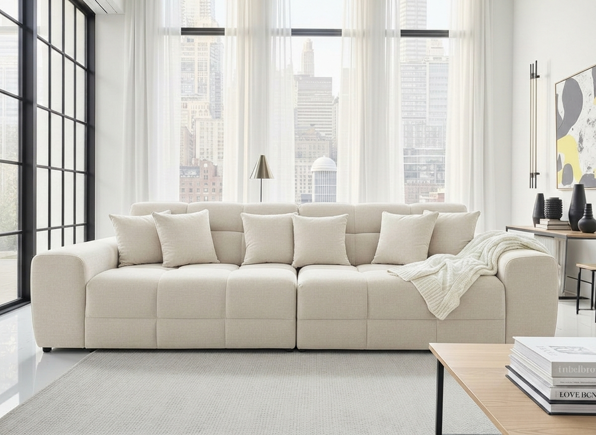 Jacob Sofa 4 Seater Natural