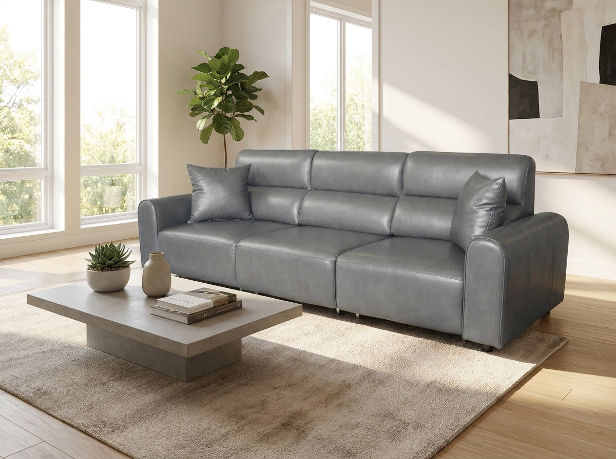 Conway Electric Sofa 3 Seater Grey