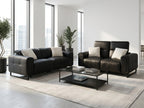 Richmond Electric Recliner Sofa 3+2 Set Black
