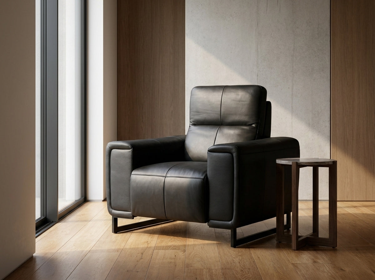 Richmond Electric Recliner Sofa Armchair Black