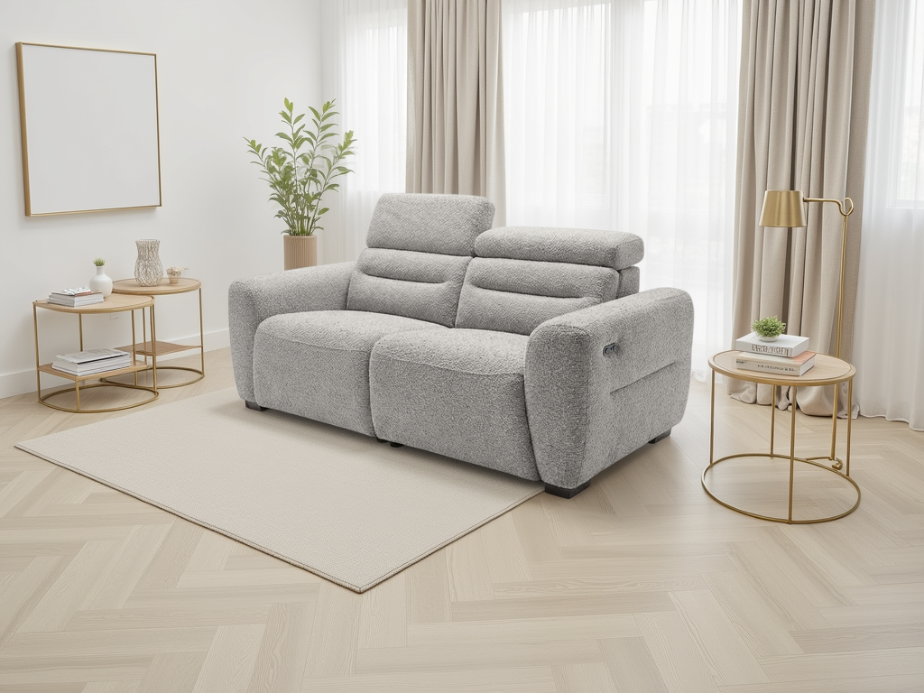 Tokyo Electric Recliner 3 Seater Grey