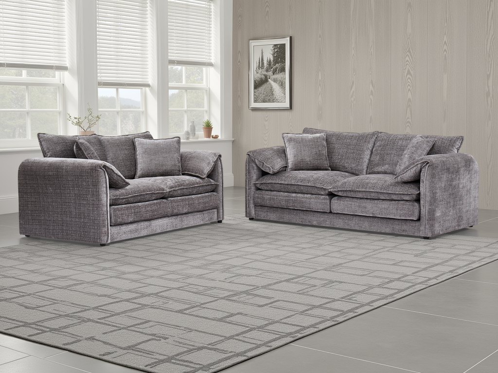 Solaya Sofa 3+2 Set Grey