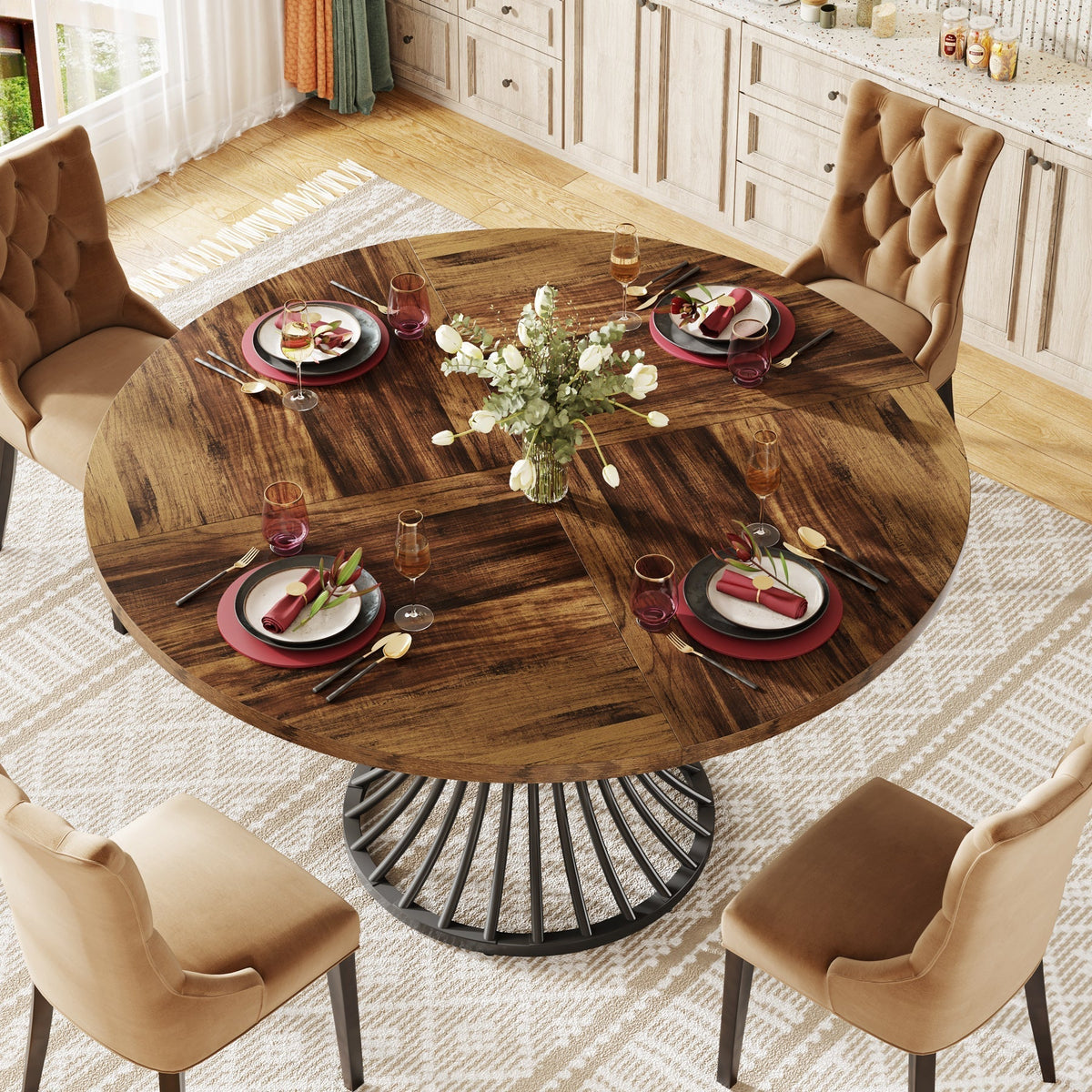 47.2-inch round dining table