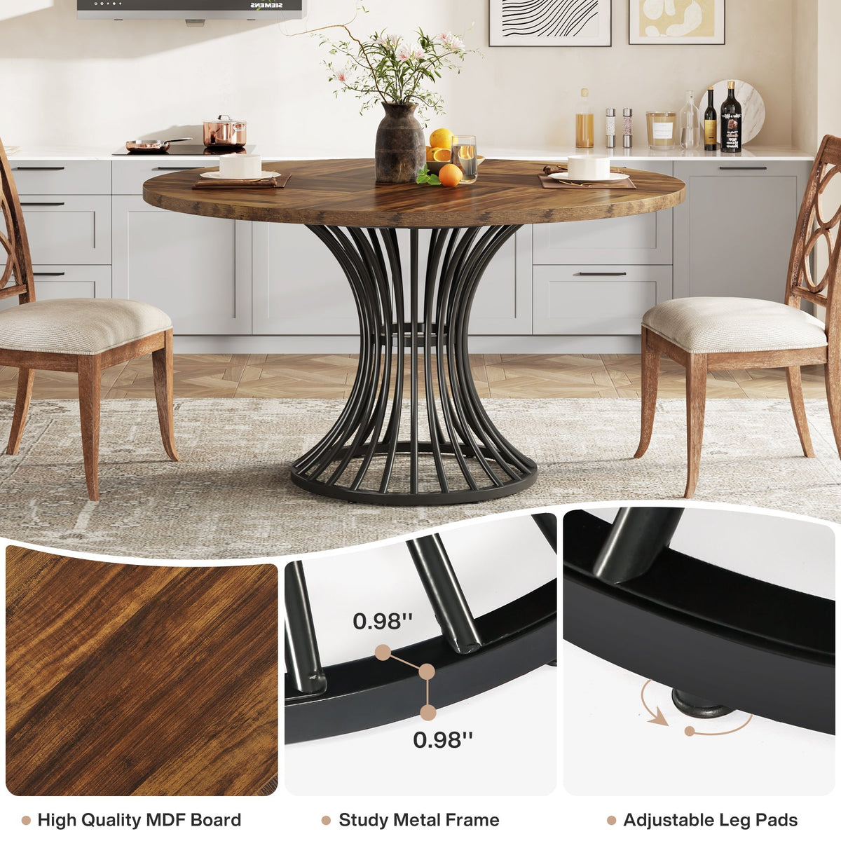 47.2-inch round dining table