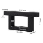 63-inch entryway console table