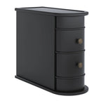 Wood narrow end table