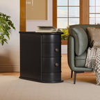 Wood narrow end table